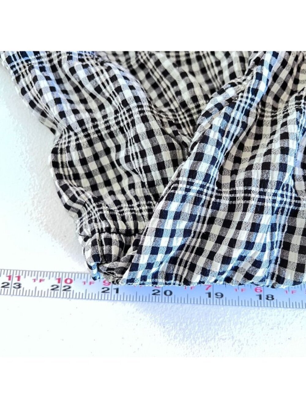 Coquette Womens 12 B&W Gingham Tiered Maxi Dress Cottagecore Milkmaid Feminine - Picture 14 of 15